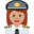 woman pilot, medium skin tone